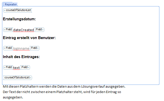 Beispiel für Platzhalter REPEATER Beispiel für Platzhalter REPEATER
