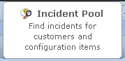 Incident pool menu