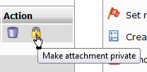 Make attachment private