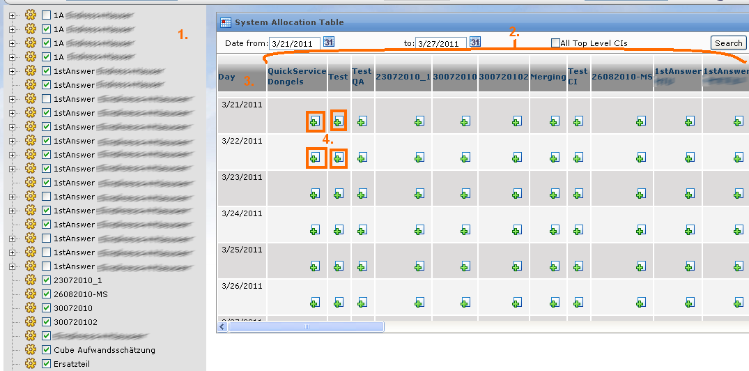 System Allocation Table