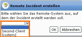 Remotesystem auswählen