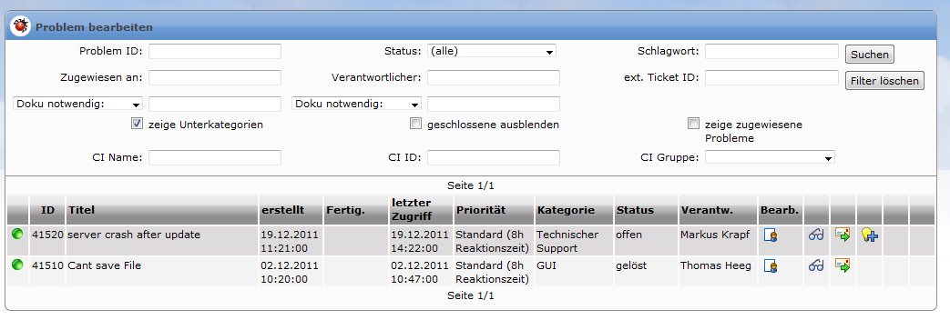 Der Problem Pool