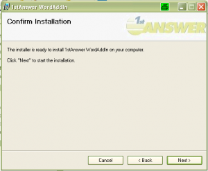 1stAnswer.WordAddin installieren